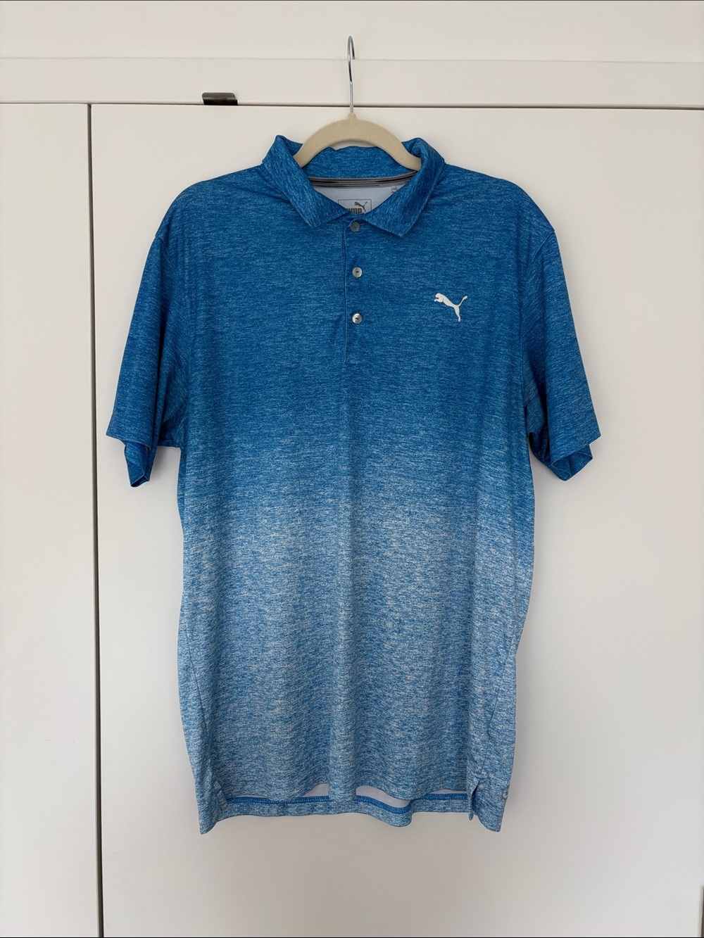 Puma Men's Blue Ombre Polo Shirt